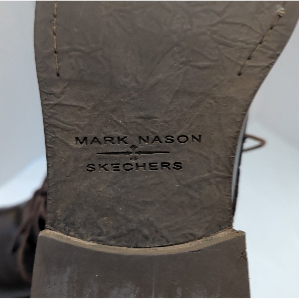 Mark Nason X Skechers Men's Sz 11 Brown Leather Chukka Lace-Up Boots Beatles - Picture 8 of 9